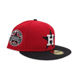 Red Houston Astros Black Visor Gray Bottom 1968 All Star Game Side Patch New Era 59Fifty Fitted