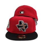 Red Houston Astros Black Visor Gray Bottom 45th Anniversary Side Patch New Era 59Fifty Fitted
