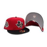 Red Houston Astros Black Visor Gray Bottom 45th Anniversary Side Patch New Era 59Fifty Fitted