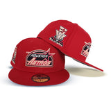 Red Houston Astros Gray Bottom Celebrating 35 Years Side Patch New Era 59Fifty Fitted