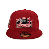 Red Houston Astros Gray Bottom Celebrating 35 Years Side Patch New Era 59Fifty Fitted