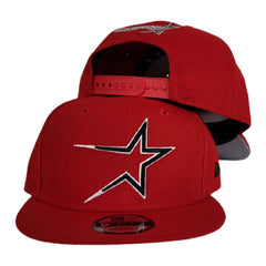 Red Houston Astros New Era 9Fifty Snapback – Exclusive Fitted Inc.