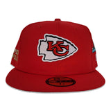 Red Kancas City Cheif Super Bowl XX Side Patch New Era 59Fifty Fitted