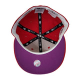 Red Los Angeles Angels Purple Bottom 50th Anniversary New Era 59Fifty Fitted