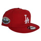 Red Los Angeles Dodgers Gray Bottom 50th Anniversary New Era 9Fifty Snapback
