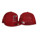 Red Mesh Los Angeles Angels New Era 59FIFTY Fitted