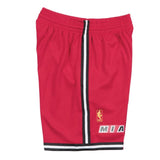 Red Miami Heat Mitchell & Ness Hardeood Classic Men's Swingman Shorts