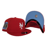 Red New Era New York Mets 2000 Subway Series Icy Blue Bottom 9Fifty Snapback