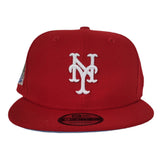 Red New Era New York Mets 2000 Subway Series Icy Blue Bottom 9Fifty Snapback