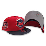 Red New York Mets Gray Bottom 1964-2008 Shea Stadium Side Patch 9Fifty Snapback