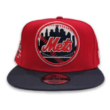 Red New York Mets Gray Bottom 1964-2008 Shea Stadium Side Patch 9Fifty Snapback