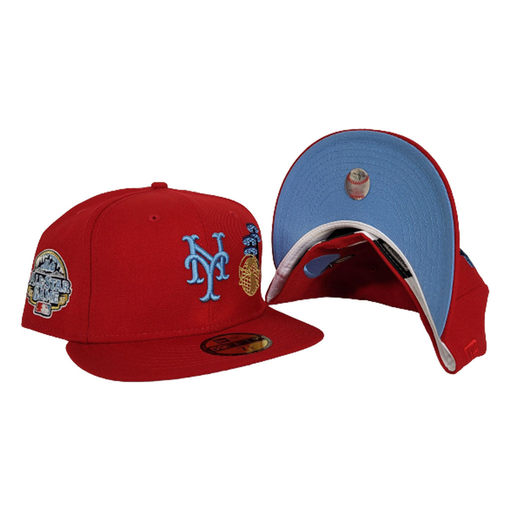 Red New York Mets Icy Blue Bottom World's Fair 2013 All Star Game New Era 59Fifty Fitted