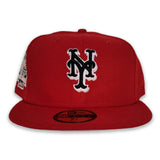 Red New York Mets Pink Bottom Shea Stadium Side Patch New Era 59Fifty Fitted