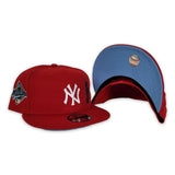 Red New York Yankees Icy Blue Bottom 1996 World Series Side Patch New Era 9Fifty Snapback