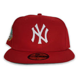 Red New York Yankees Mint Green Bottom 1999 World Series Side patch New Era 59Fifty Fitted