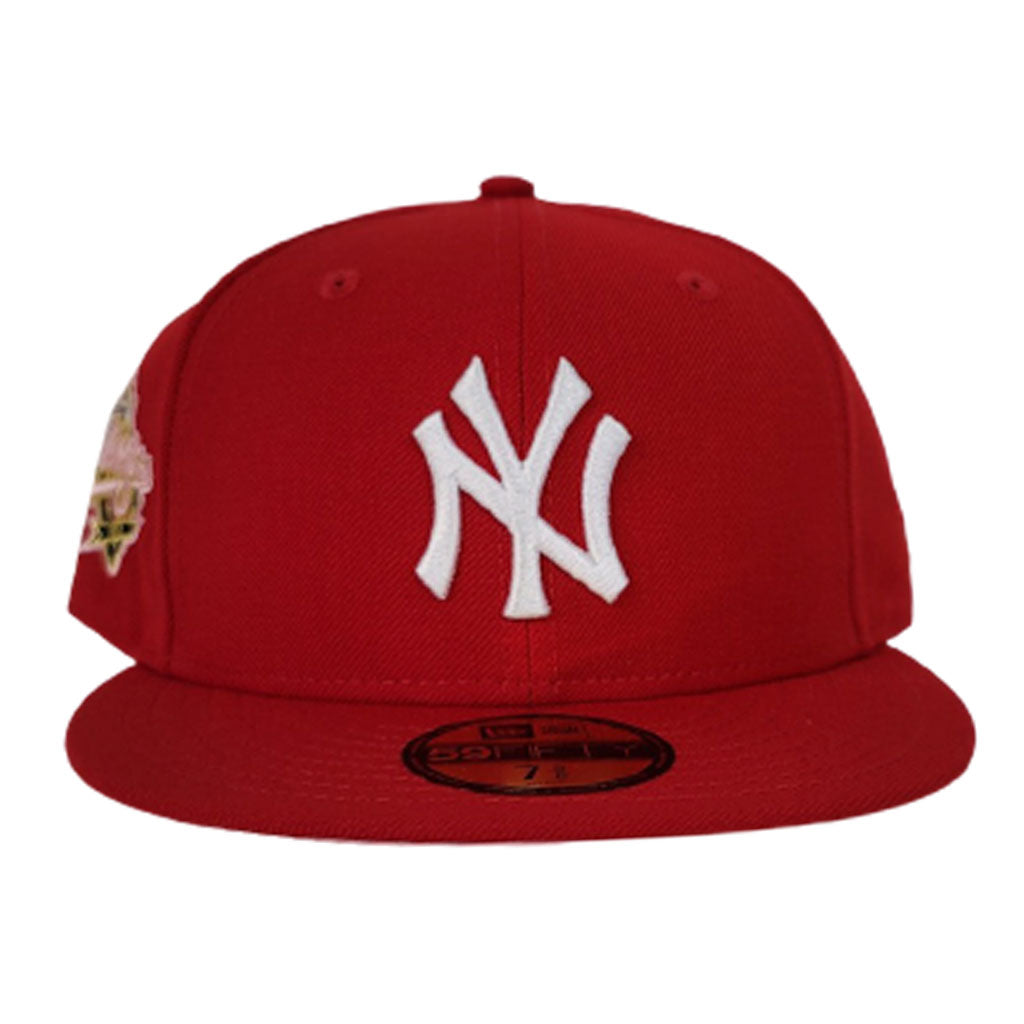Red New York Yankees Pink Bottom 1998 World Series New Era 59Fifty Fitted