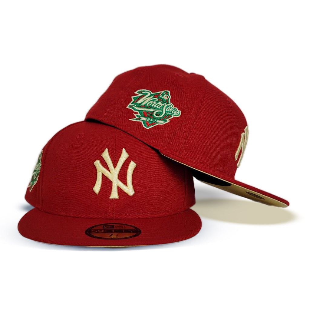 Red New York Yankees Soft Yellow Bottom 1999 World Series Side