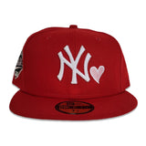 Red New York Yankees pink Bottom 1996 World Series Side Patch New Era 59Fifty Fitted