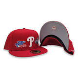 Red Philadelphia Phillies 2X World Series Champions New Era 59Fifty Fitted