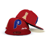 Red Philadelphia Phillies Gray Bottom 1976 All Star Game Side Patch Just Don New Era 59FIFTY Fitted