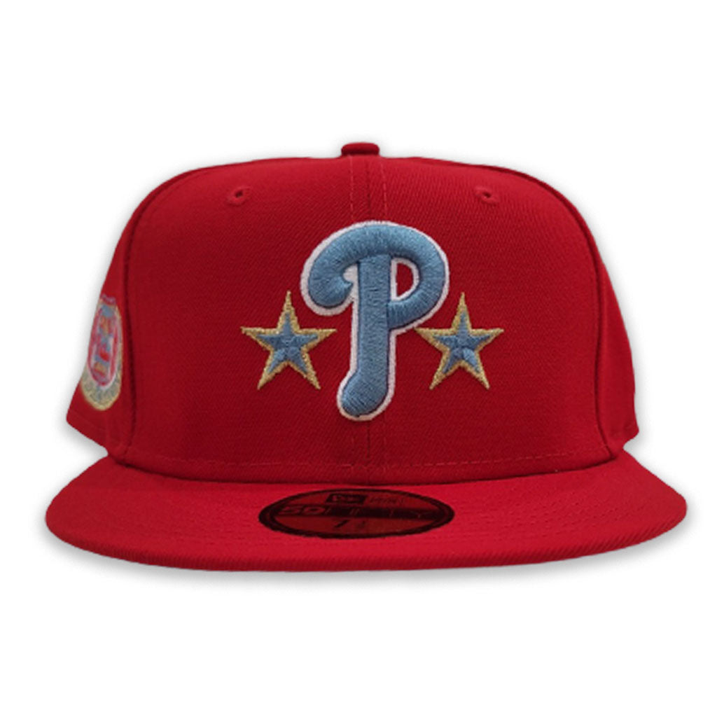 Official New Era Philadelphia Phillies MLB Corduroy Red 59FIFTY Fitted Cap  B3522_284