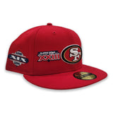 Red San Francisco 49ers 5X Super Bowl Champions New Era 59Fifty Fitted