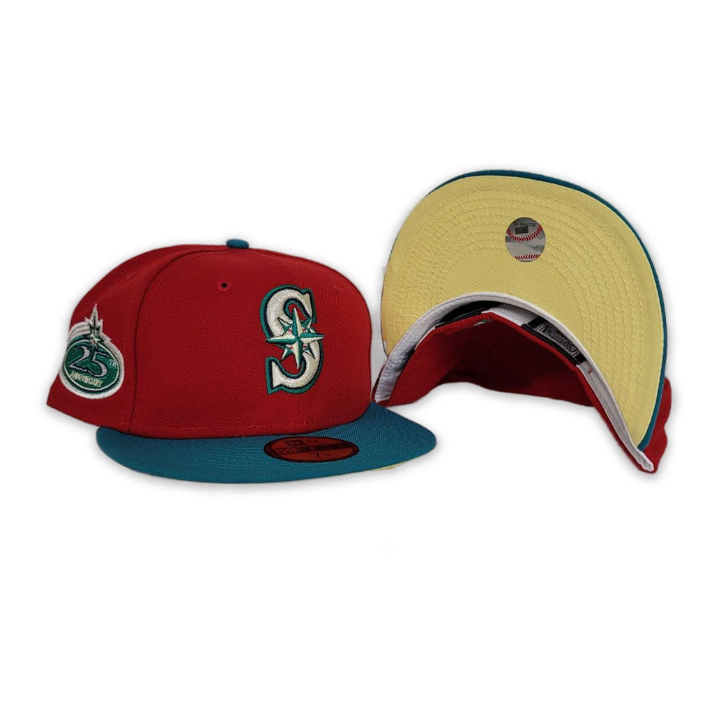 New Era 59FIFTY Seattle Mariners 30th Anniversary Patch Hat - Maroon, Navy Maroon/Navy / 7 7/8