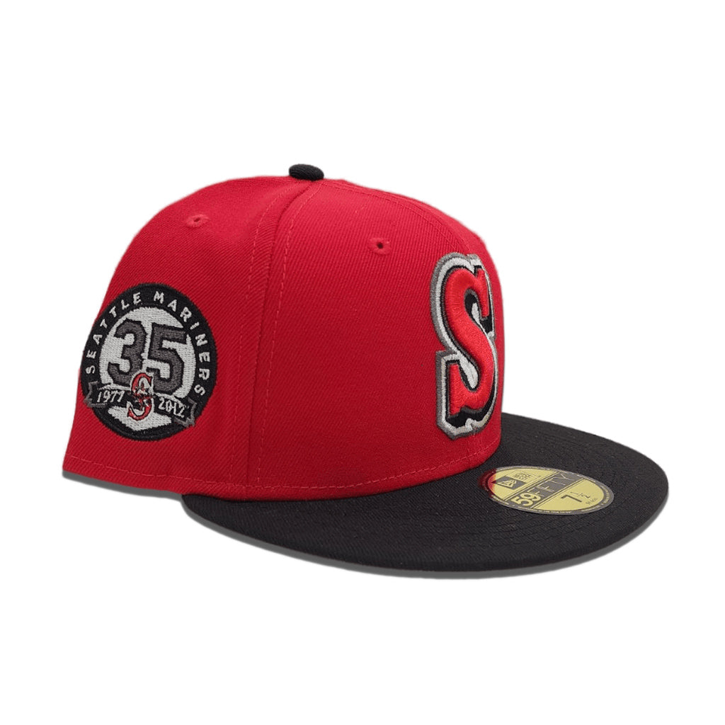 New Era 59Fifty Seattle Mariners 20th Anniversary Patch Logo Hat - Lig