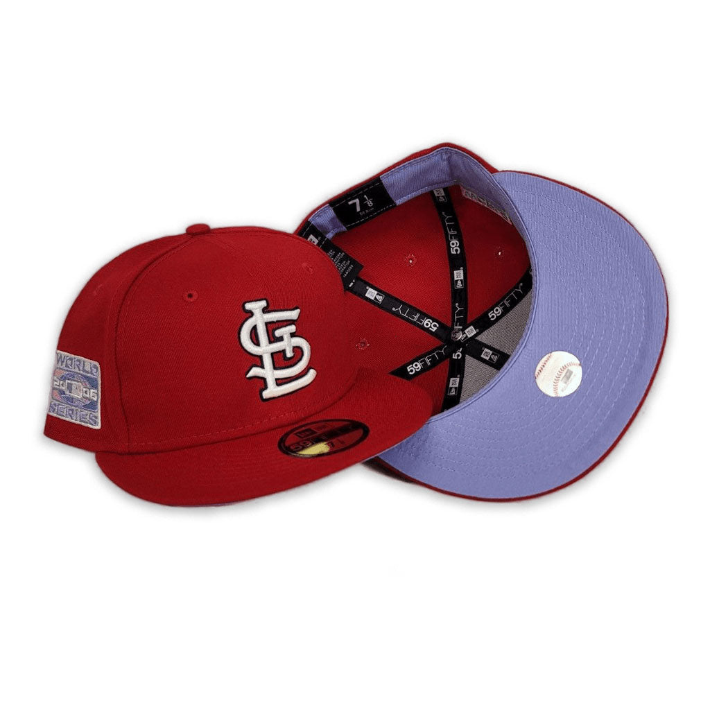St. Louis Cardinals New Era Black Glow Undervisor 59FIFTY Fitted Hat