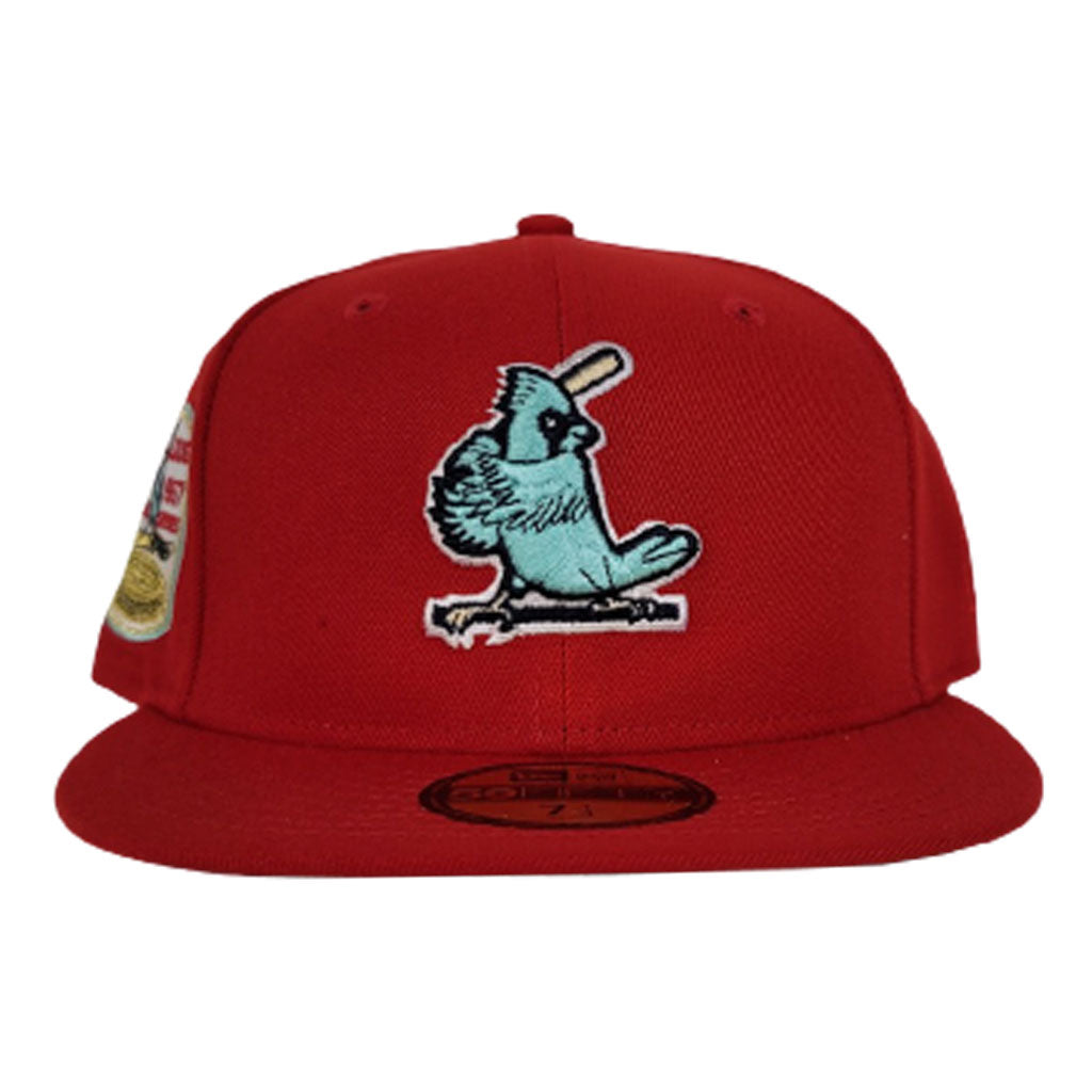 St. Louis Cardinals New Era 1967 World Series Undervisor 59FIFTY Fitted Hat  - Blue Stone