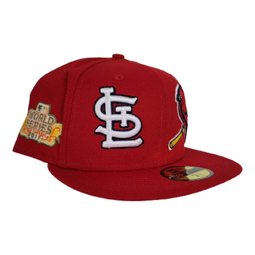 Lids St. Louis Cardinals New Era World Class Back Patch 59FIFTY Fitted Hat  - Gray/Red