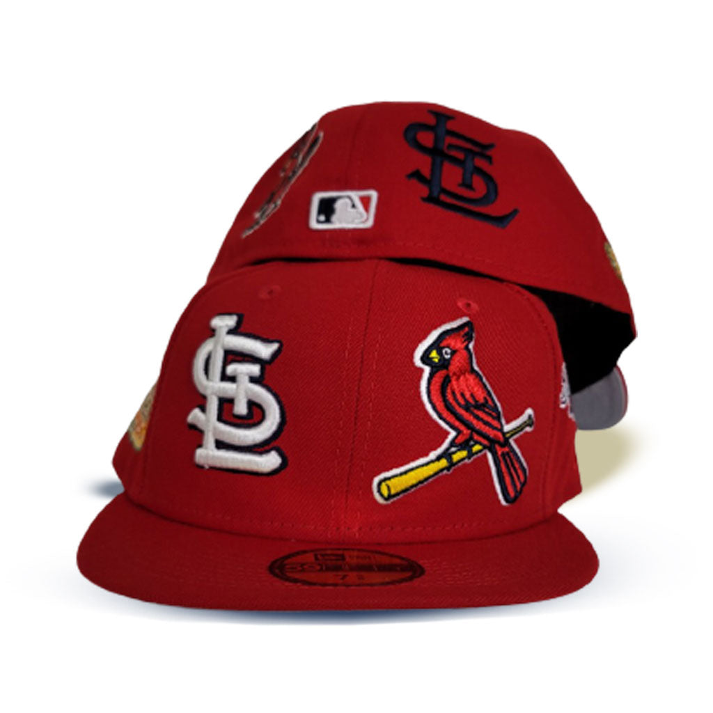 New Era St Louis Cardinals Mens Red QT World Series Side Patch 59FIFTY Fitted  Hat