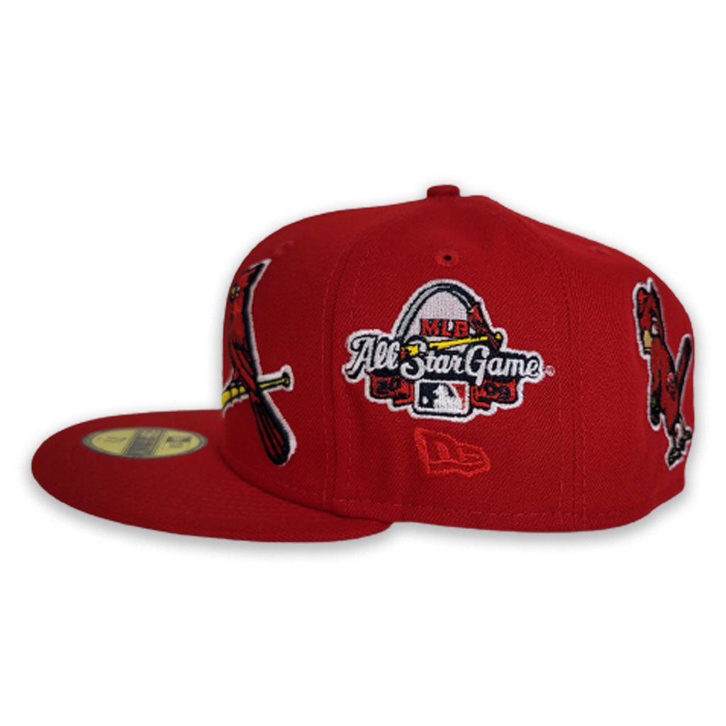 Red St. Louis Cardinals Team Patch Pride New Era 59fifty Fitted