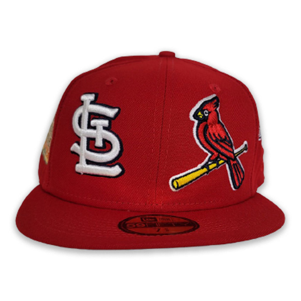 St. Louis Cardinals Mercy Hospital SGA Cream & Red Strapback Hat Cap --New