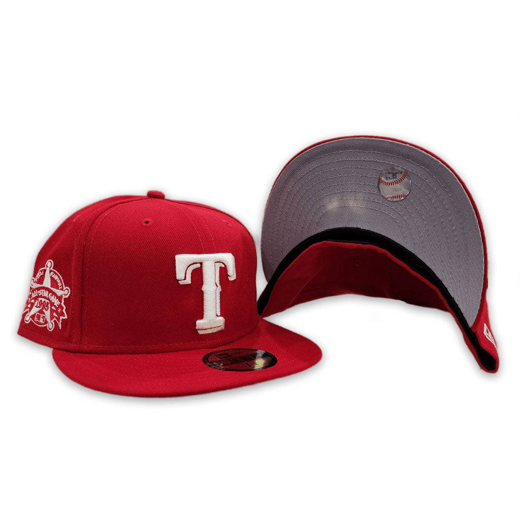 New Era 59Fifty Texas Rangers Alternate On-Field Red Fitted Hat – 70360961