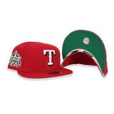 Red Texas Rangers Green Bottom 1995 All Star Game Side Patch New Era 59Fifty Fitted