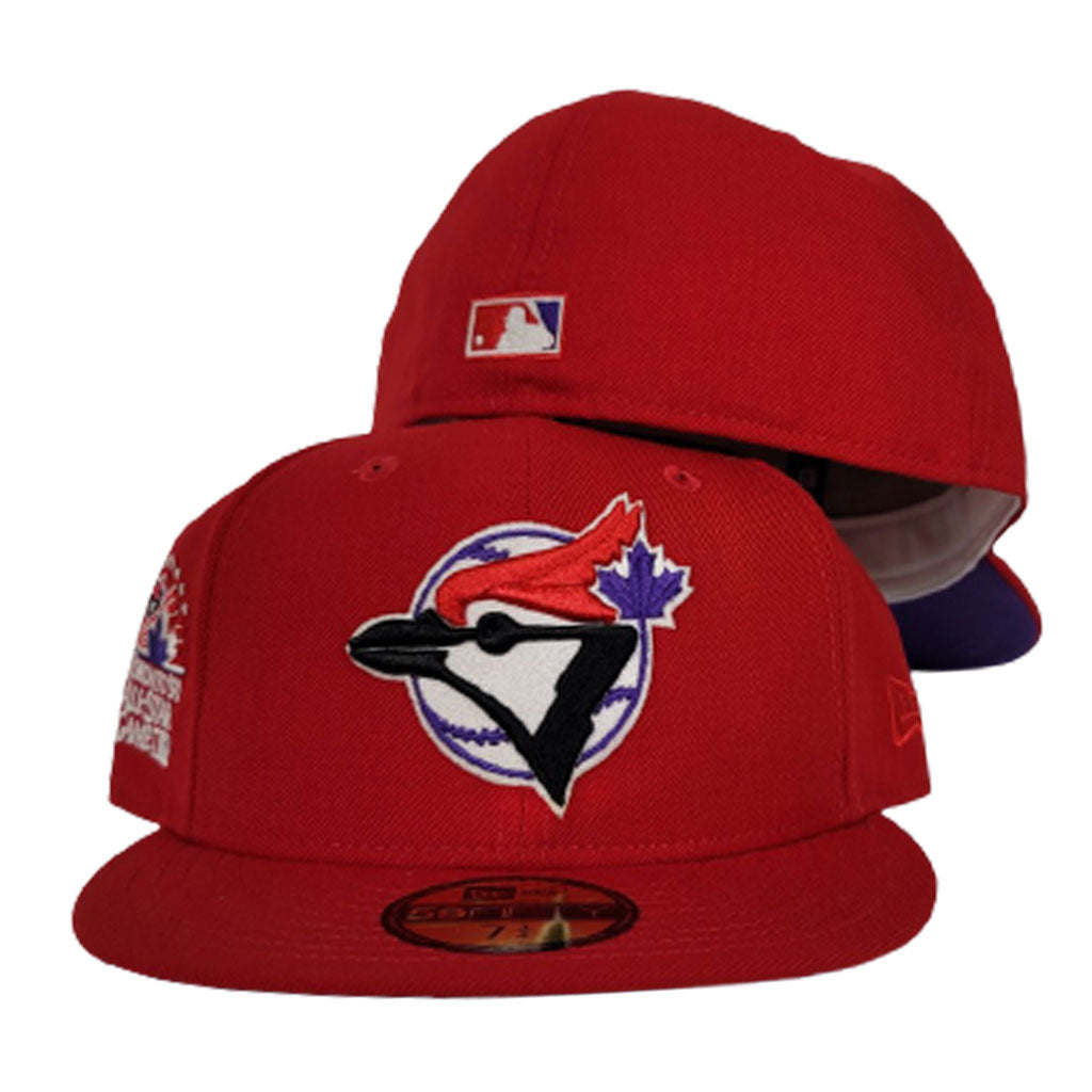 Toronto Blue Jays 1991 ASG SIDE-PATCH UP Red-White Fitted Hat