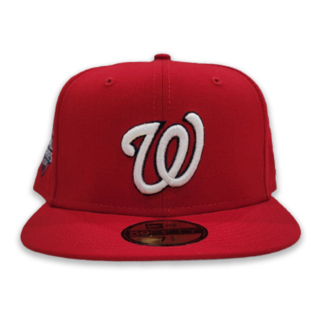 Washington Nationals New Era White Logo 59FIFTY Fitted Hat - Royal