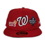Red Washington Nationals 2019 World Series Champions Ring New Era 59Fifty Fitted