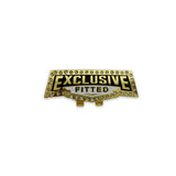 Rhinestone Exclusive Fitted Gold Metal Blip