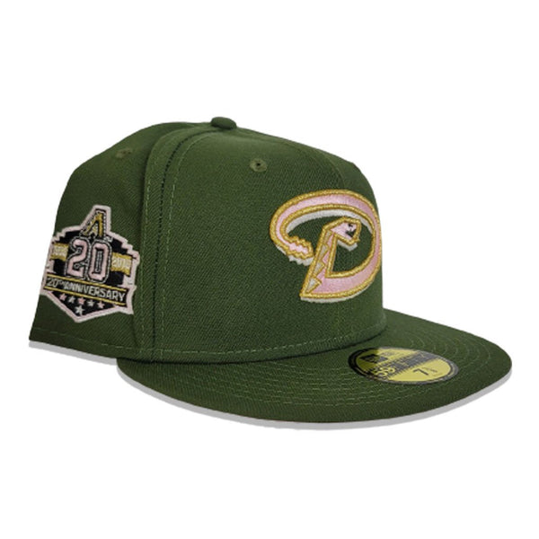 Olive Green Arizona Diamondbacks Pink bottom 20th Anniversary Side Pat ...