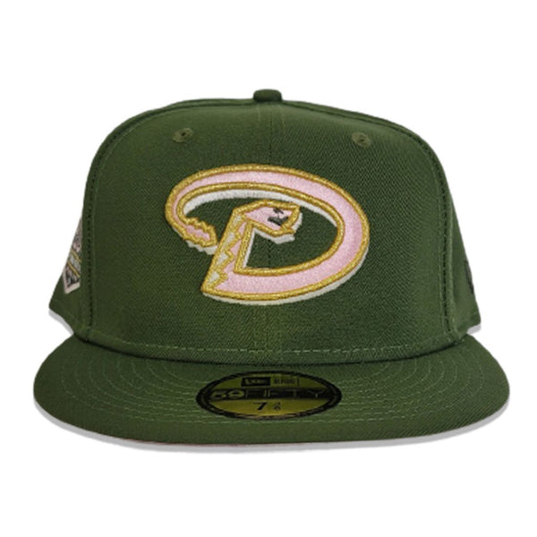 Diamondbacks Patch Olive Green Arizona Diamondbacks Pink bottom 20th Anniversary Side Pat ...