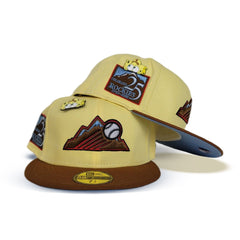 Soft Yellow/ Toast Colorado Rockies Icy Blue Bottom 25th
