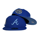 Royal Blue Atlanta Braves Icy Blue Bottom 2017 Inaugural Season Patch New Era 59Fifty Fitted