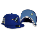 Royal Blue Baltimore Orioles Icy Blue Bottom 50th Anniversary Side Patch New Era 59Fifty Fitted