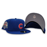 Royal Blue Chicago Cubs Gray Bottom 1990 All Star Game Side Patch New Era 59Fifty Fitted