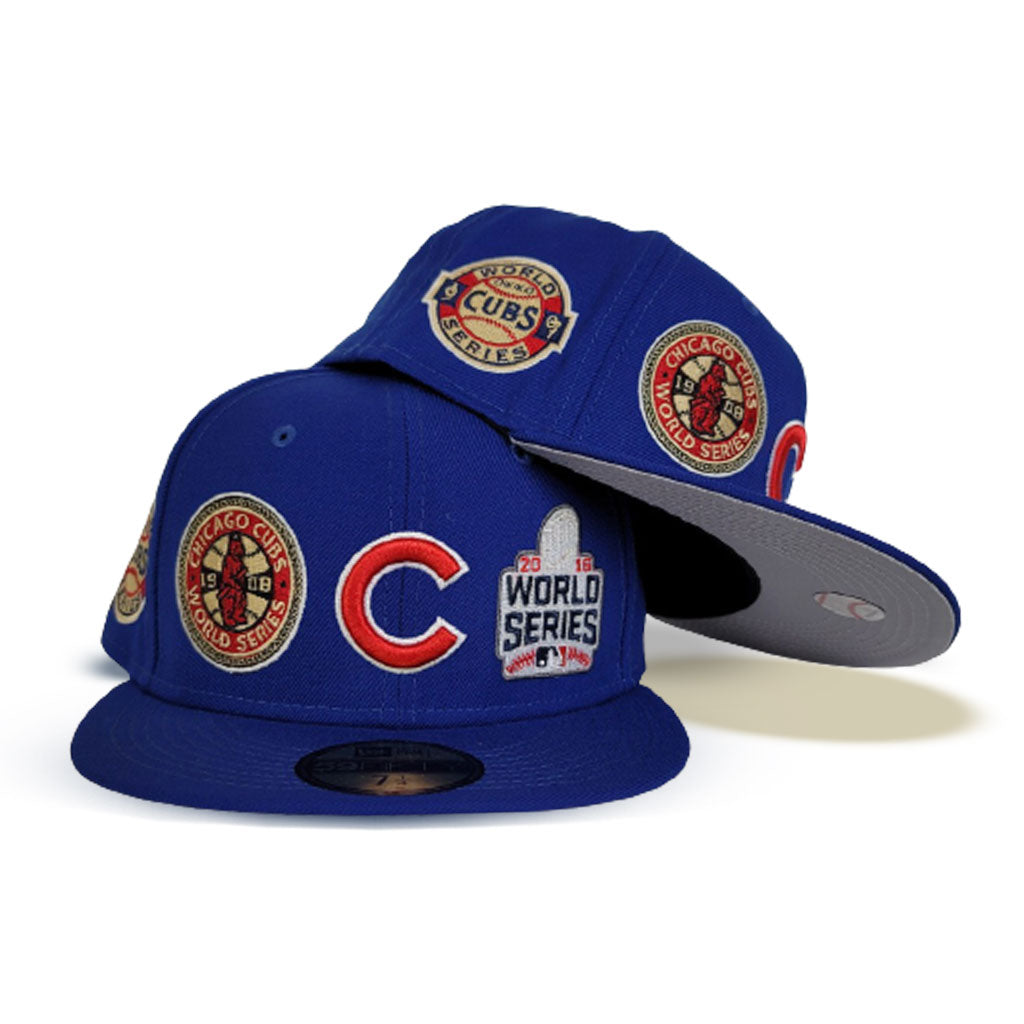 Chicago Cubs Hat Baseball Cap Fitted L XL MLB New Era World Series  Champions