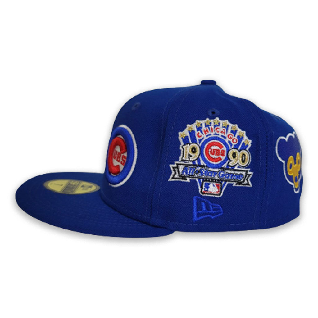 Side Patch Bloom Chicago Cubs Royal 59FIFTY Fitted Hat