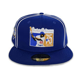 Royal Blue Jackie Robinson 75th Years Gray Bottom 42 Side Patch New Era 59Fifty Fitted