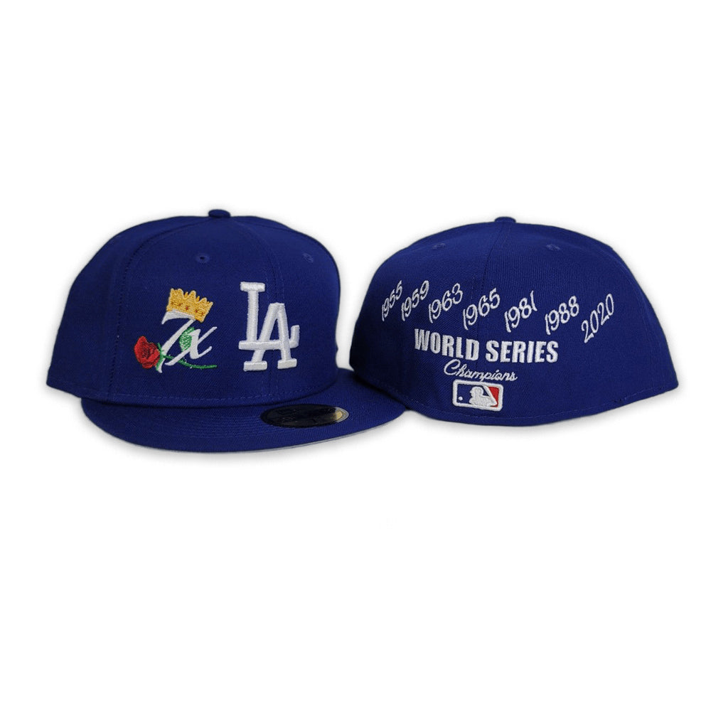 Los Angeles Dodgers New Era 7x World Series Champions Crown 59FIFTY Fitted  Hat - Royal